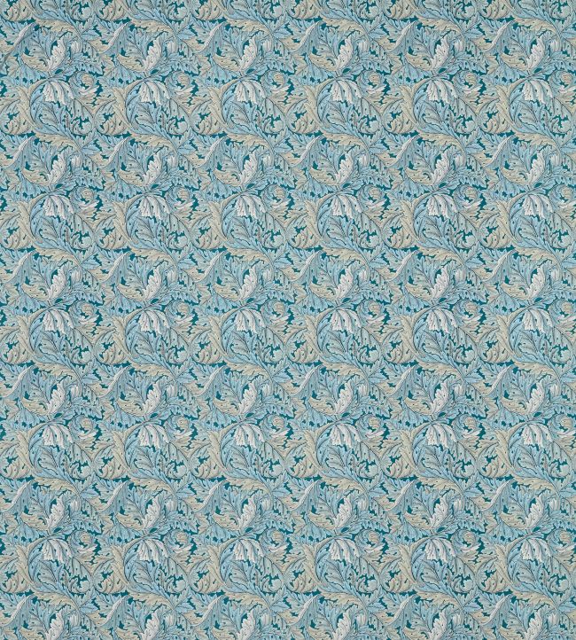 Acanthus Fabric - Denim - F1681/01 - Clarke & Clarke