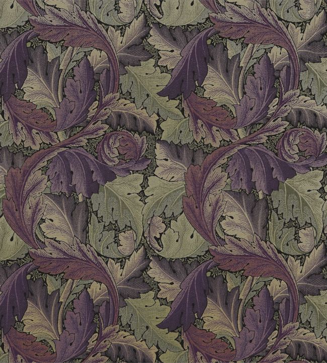 Acanthus Tapestry Fabric - Grape/Heather - 230271 - Morris & Co
