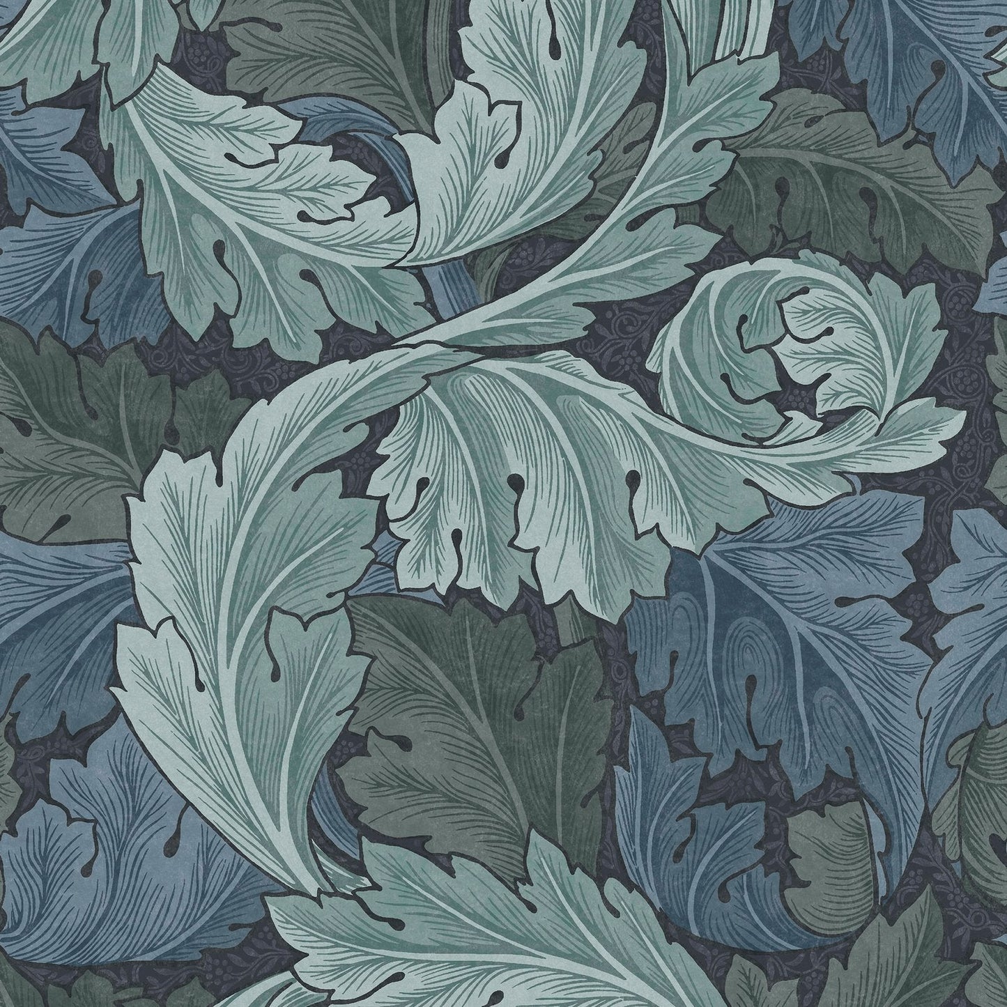 Acanthus Wallpaper - Blue - 124225 - William Morris AH