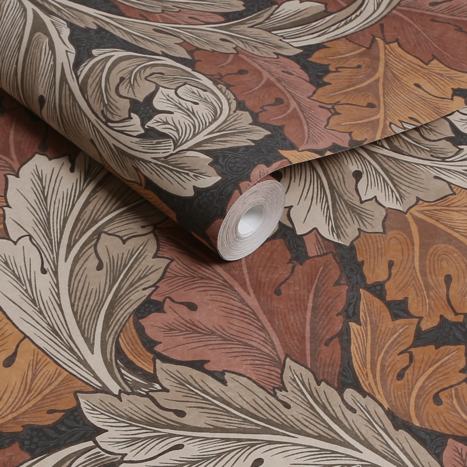 Acanthus Wallpaper - Burnt Orange - 124224 - William Morris AH