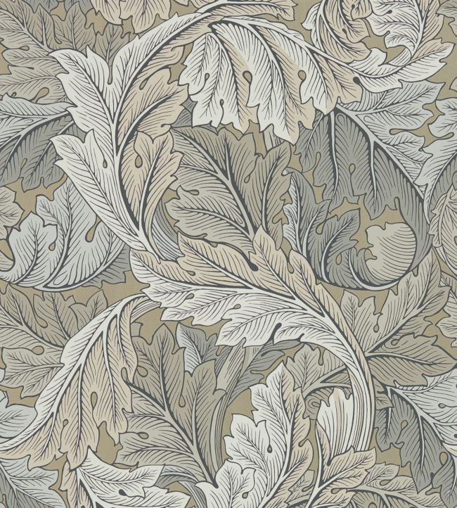 Acanthus Wallpaper - Manilla/Stone - 216441 - Morris & Co