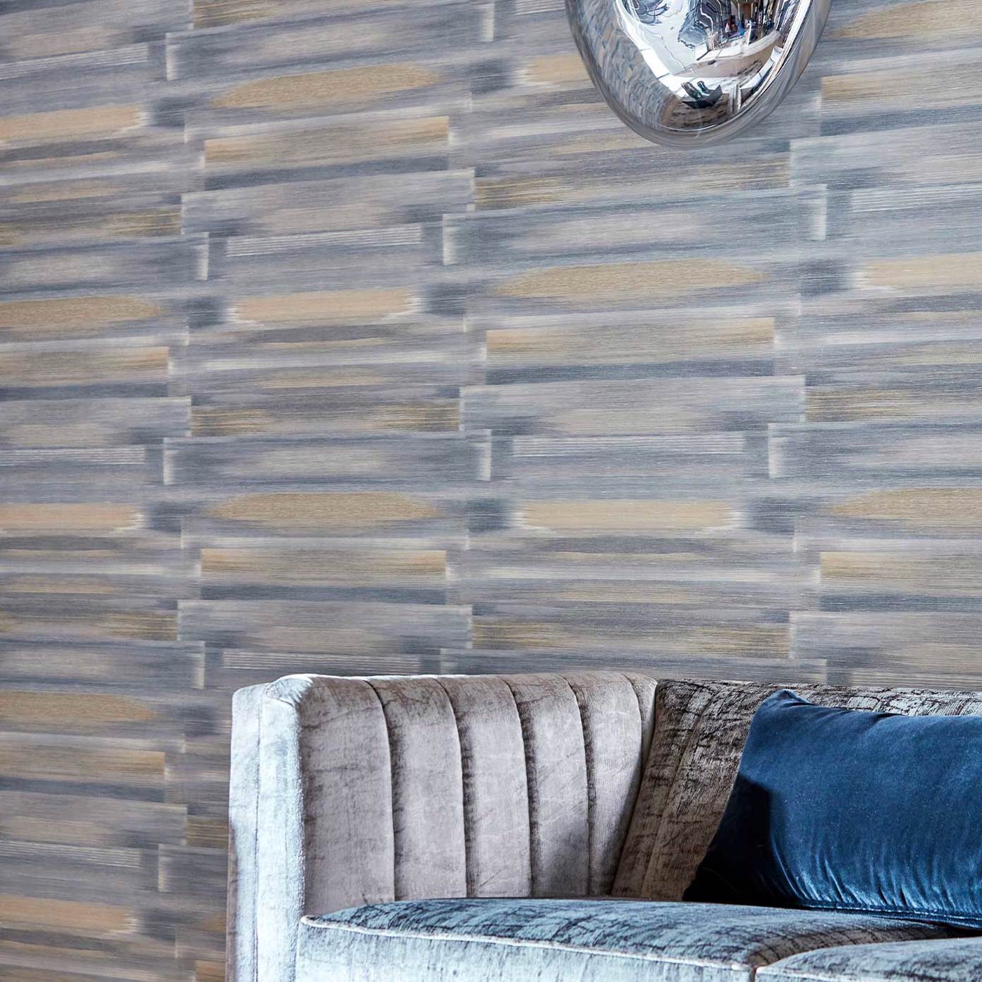 Anthology Refraction Wallpaper - Moonstone/Brass - EANW112586 - Harlequin