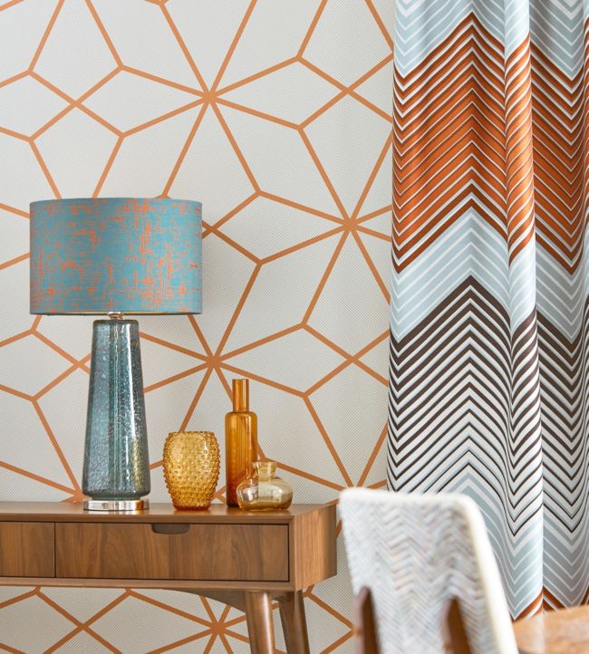 Axal Wallpaper - Rust - HMWF111979 - Harlequin