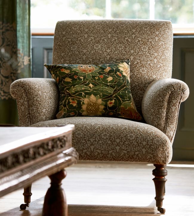 Bellflowers Weave Fabric - Wheat - 236524 - Morris & Co