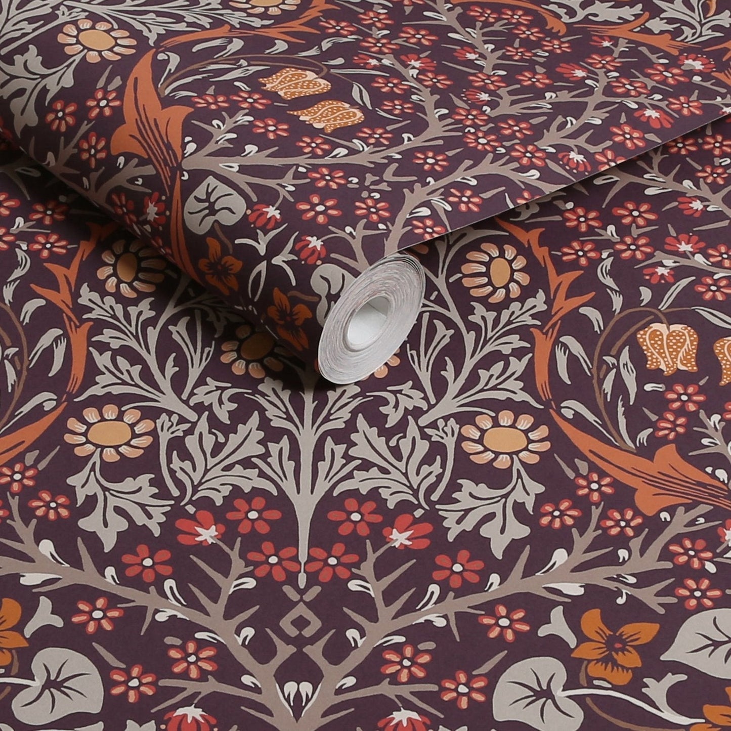 Blackthorn Wallpaper - Plum - 124249 - William Morris AH