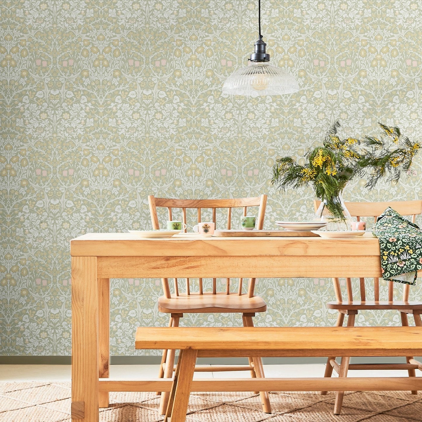 Blackthorn Wallpaper - Sage - 124253 - William Morris AH