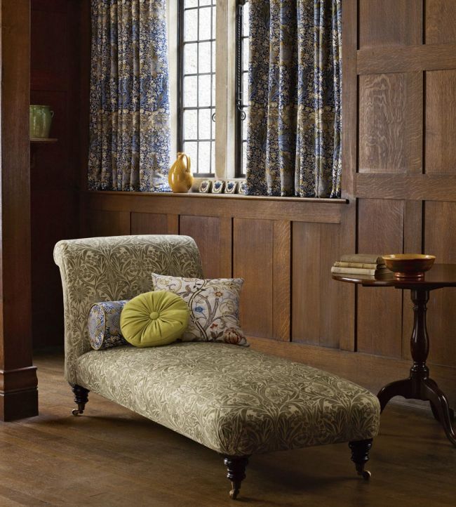 Bluebell Fabric - Seagreen/Vellum - DCMF226721 - Morris & Co