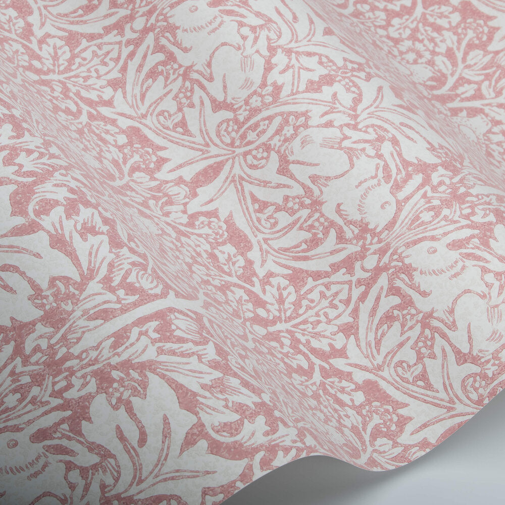 Brer Rabbit Wallpaper - Blush - 217388 - Morris Wallpaper WD