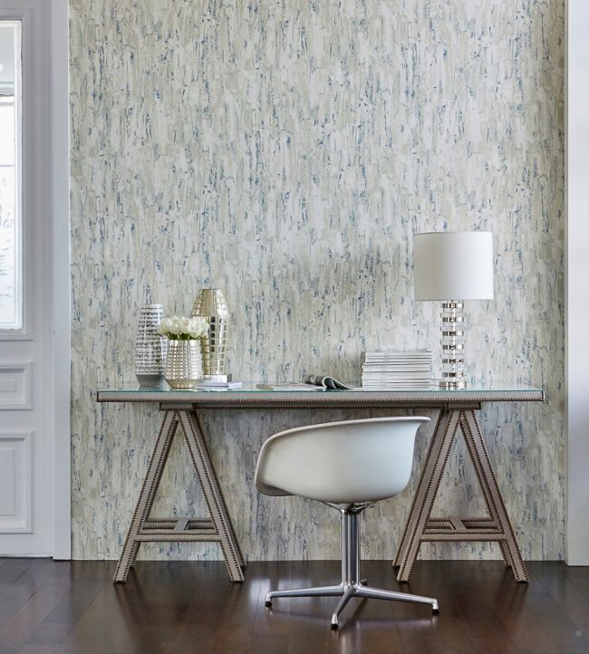 Capas Wallpaper - Bleached Denim - HETH111428 - Harlequin