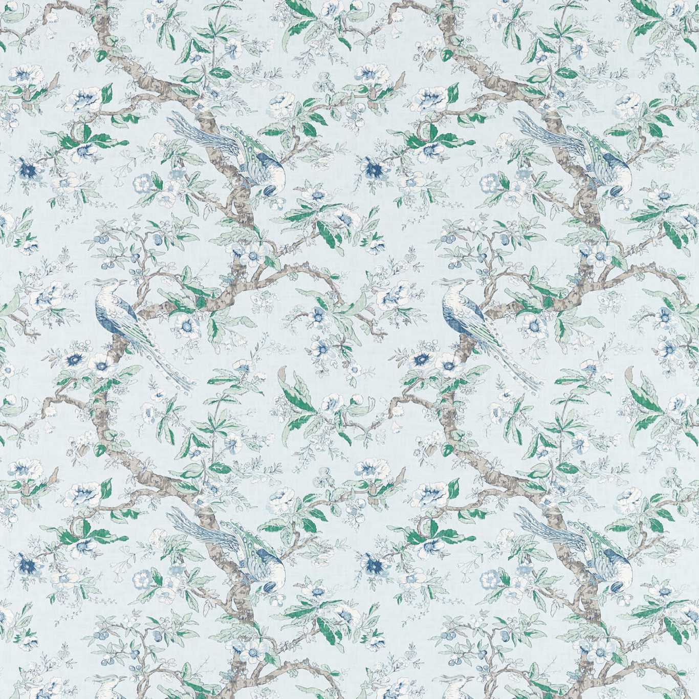 Chintz Wallpaper - Blue Stone - ZCOT313014 - Zoffany