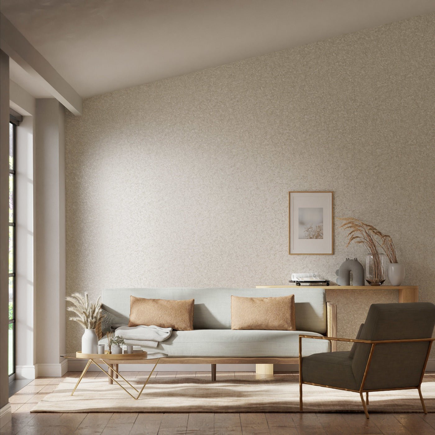 Coral Wallpaper - Parchment - EREE110763 - Harlequin