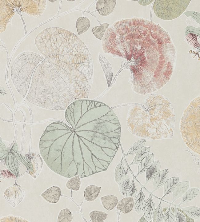 Dardanella Wallpaper - Amber/Mint - HGAT111260 - Harlequin