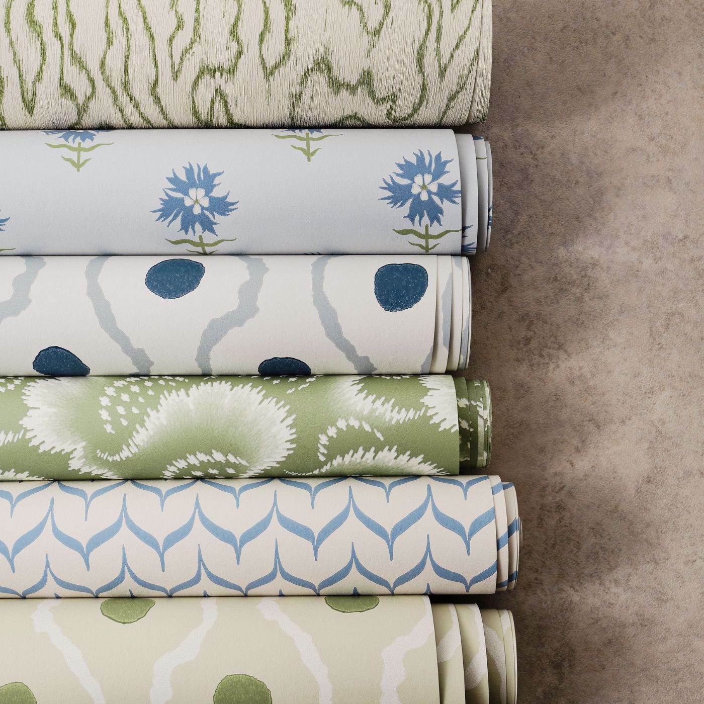 Edenfield Wallpaper - Neptune Green - HHHW113173 - Harlequin