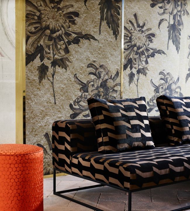 Evelyn Wallpaper - Koi/Vine Black - ZTOT312734 - Zoffany