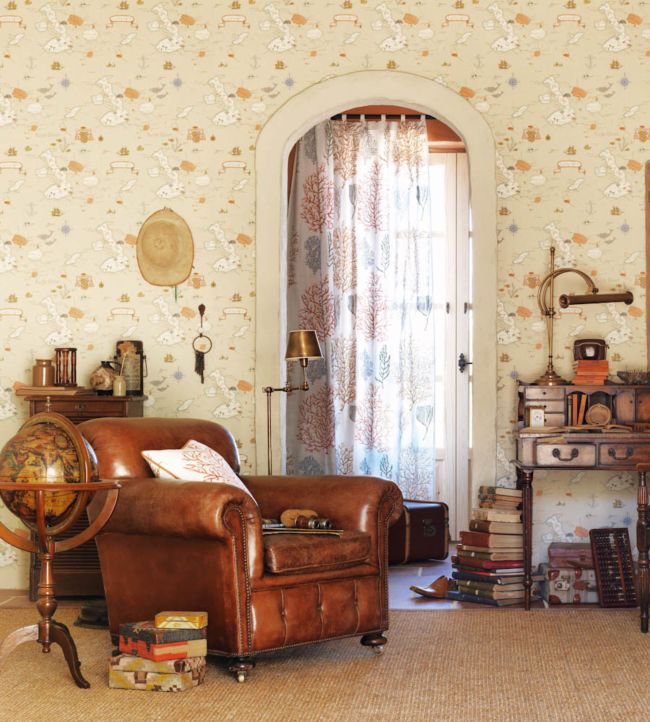 Galapagos Wallpaper - Parchment - DVOY213362 - Sanderson