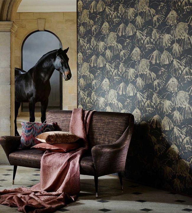 Iliad Wallpaper - Blue Stone - ZKEM312635 - Zoffany