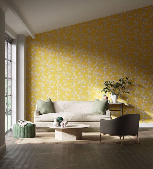 Isabella Wallpaper - Honey/Porcelain - HDHW112914 - Harlequin