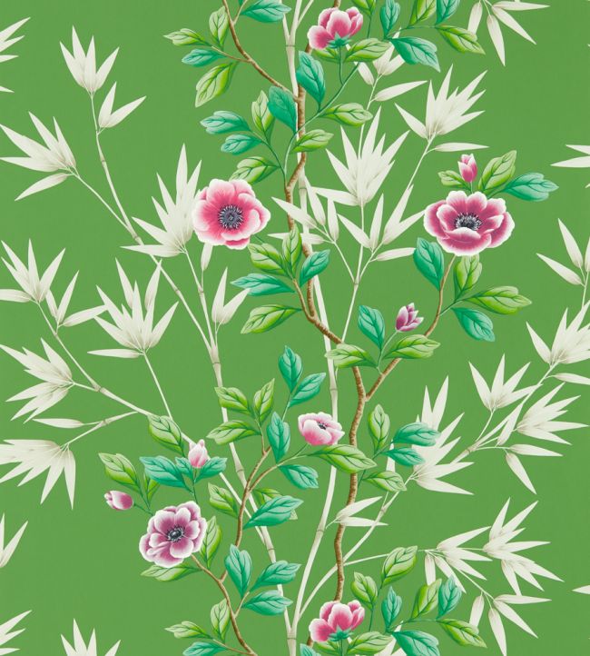 Lady Alford Wallpaper - Apple/Magenta - HDHW112900 - Harlequin