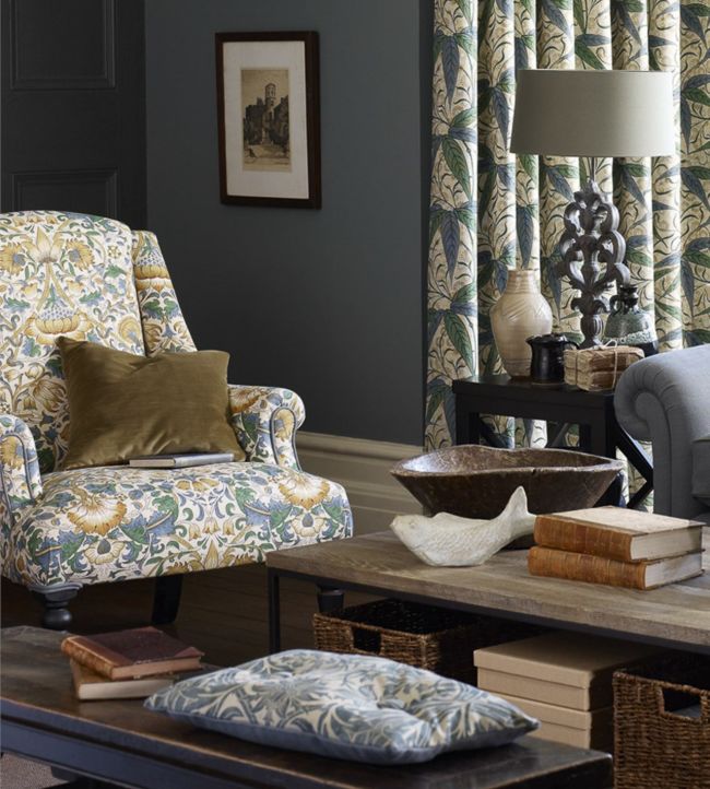 Lodden Fabric - Manilla/Bayleaf - 222522 - Morris & Co