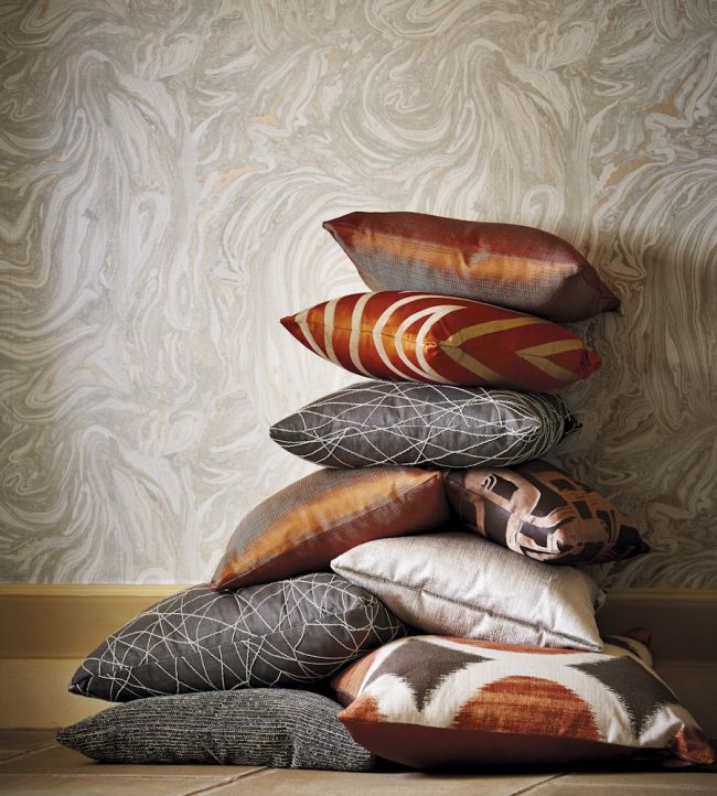 Makrana Wallpaper - Stone - HMOW110915 - Harlequin