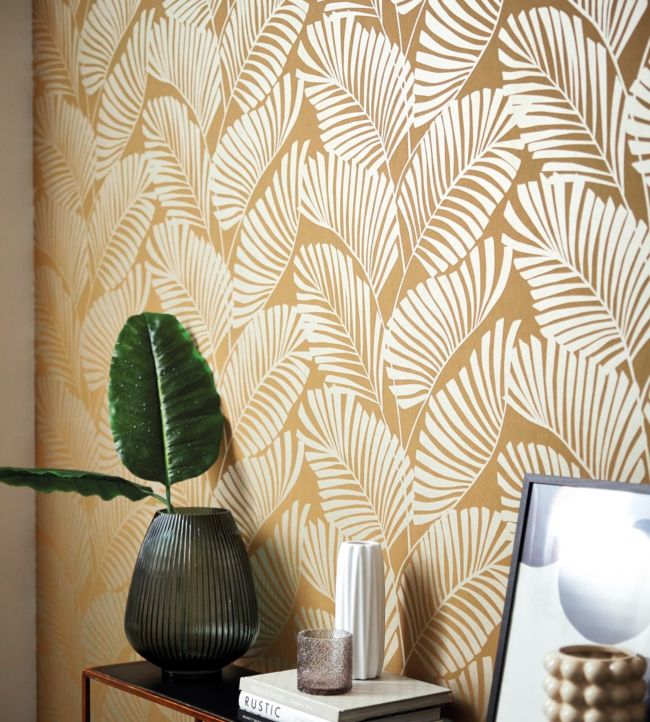 Mala Wallpaper - Ochre - HSAW112138 - Harlequin