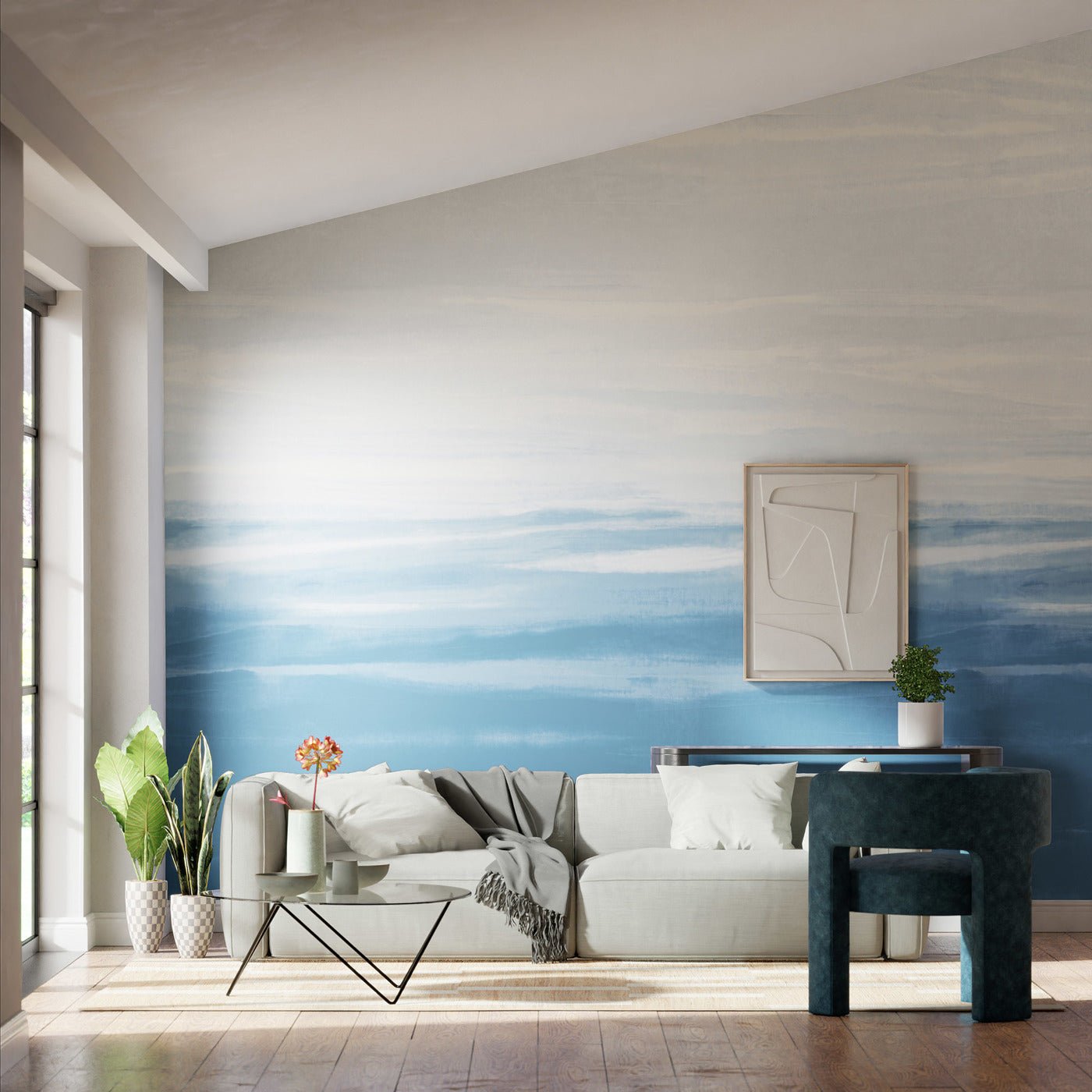 Manzara Wallpaper - Wild Water/Exhale - HQN3112917 - Harlequin