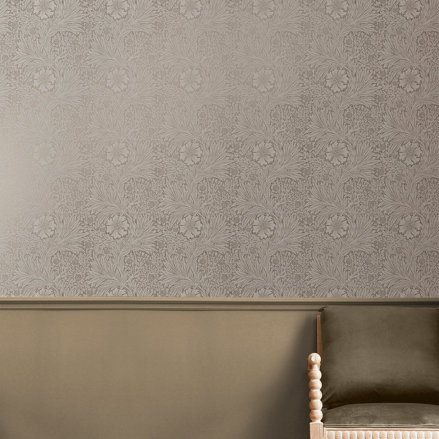 Marigold Fibrous Wallpaper - Neutral - 124257 - William Morris AH