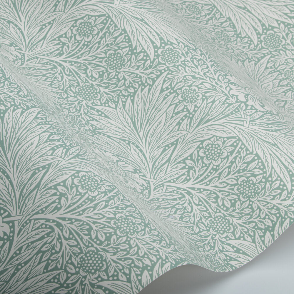 Marigold Wallpaper - Soft Teal - 217396 - Morris Wallpaper WD