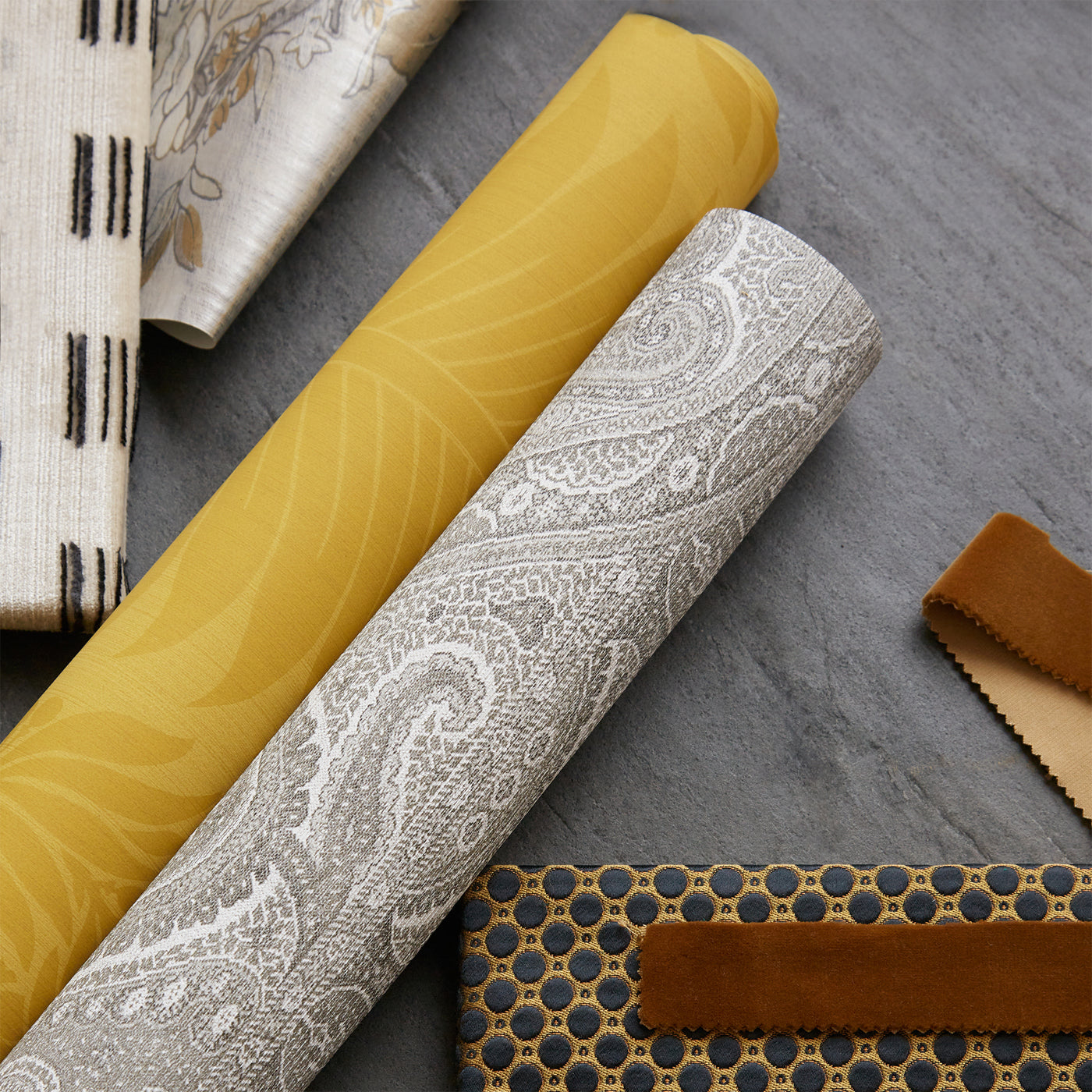 Marsden's Palm Damask Wallpaper - Tigers Eye - ZCOT313022 - Zoffany