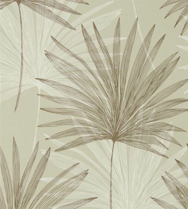 Mitende Wallpaper - Pebble/Chalk - HMIW112229 - Harlequin