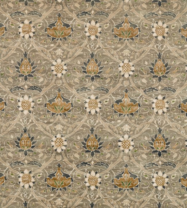 Montreal Velvet Fabric - Grey/Charcoal - 226390 - Morris & Co