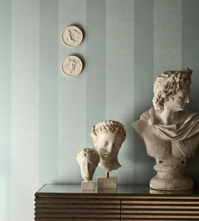 Ormonde Stripe Wallpaper - La Seine - ZFOW312941 - Zoffany