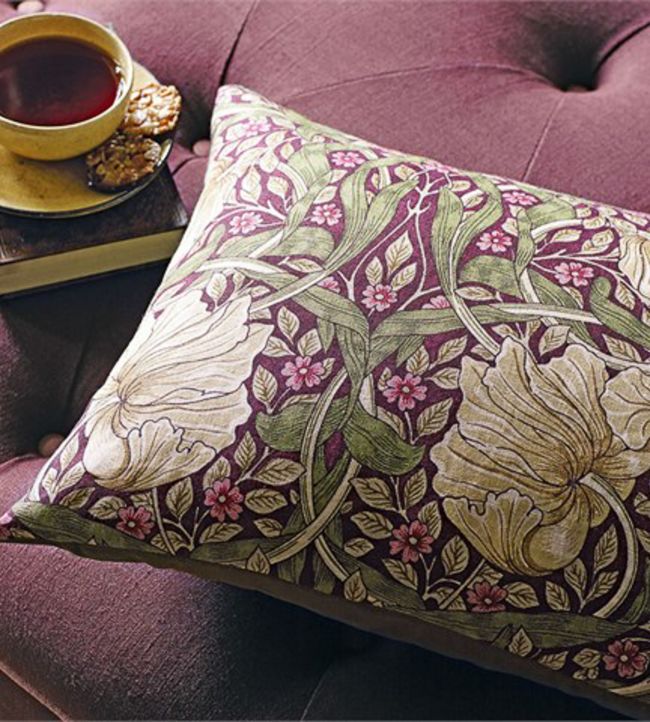 Pimpernel Fabric - Red/Thyme - 224493 - Morris & Co