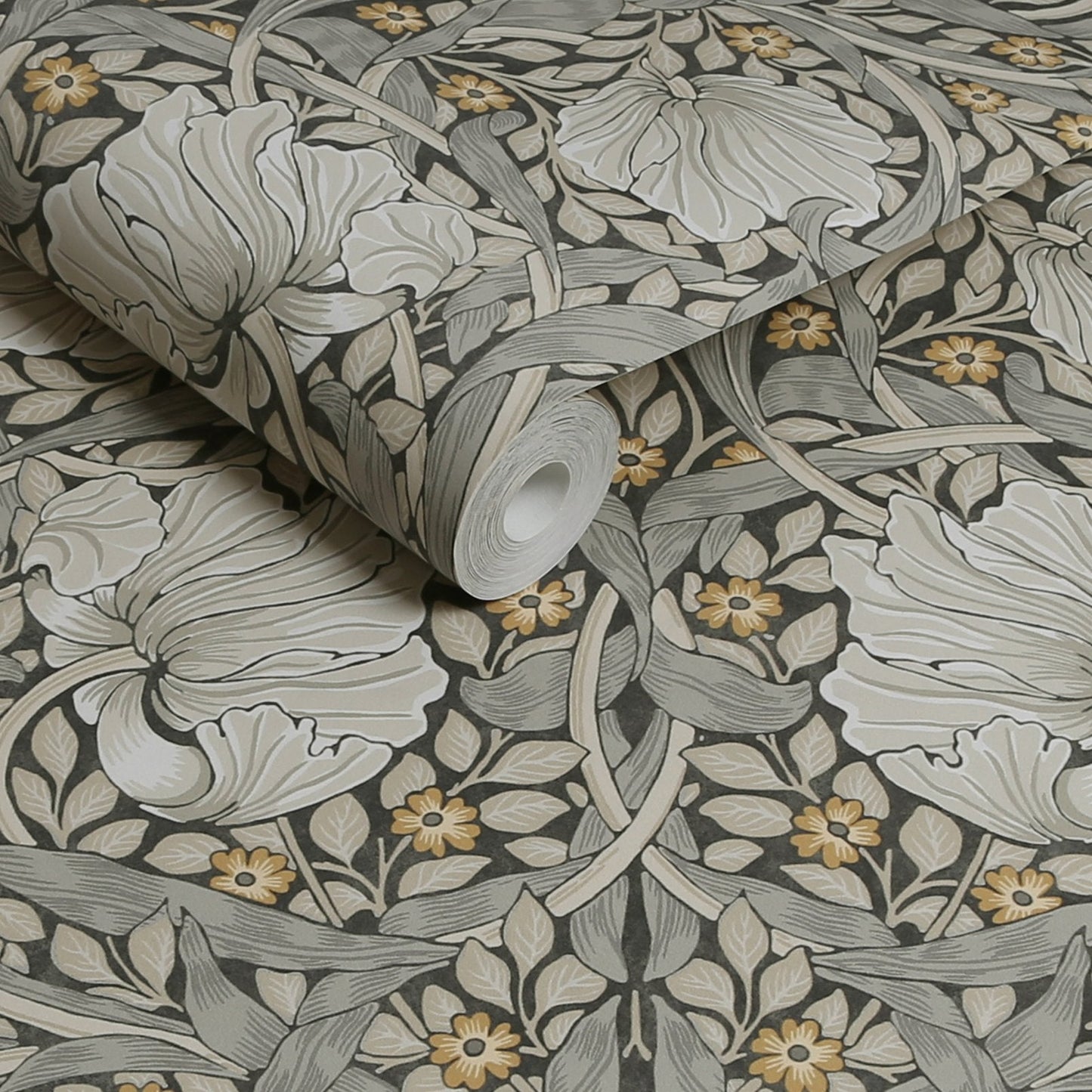 Pimpernel Wallpaper - Grey - 124240 - William Morris AH