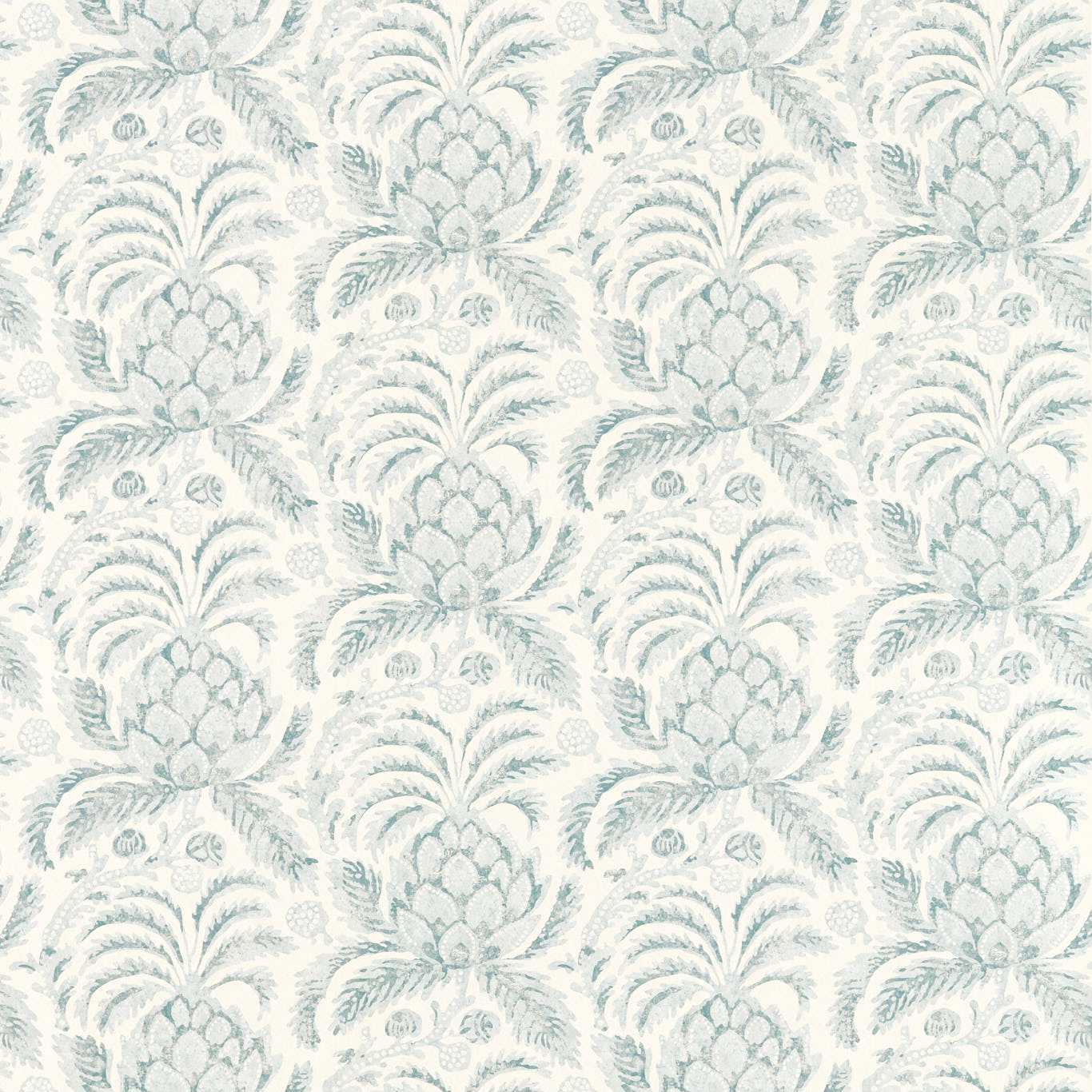 Pina de Indes Wallpaper - Stockholm Blue - ZATW313041 - Zoffany