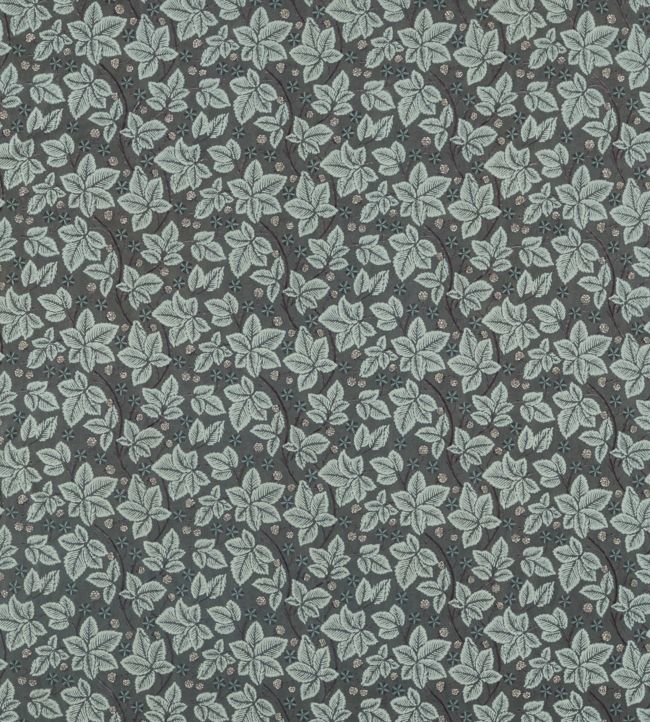 Pure Bramble Embroidery Fabric - Inky Purple - 236621 - Morris & Co