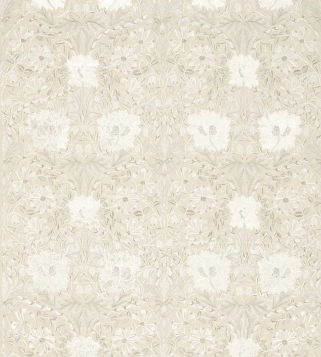 Pure Honeysuckle & Tulip Embroidery Fabric - Linen - 236633 - Morris & Co