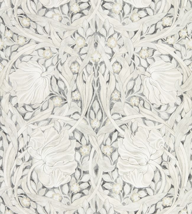 Pure Pimpernel Wallpaper - Black Ink - 216539 - Morris & Co