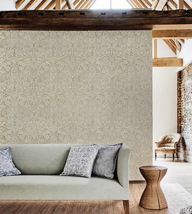 Pure Sunflower Wallpaper - Pearl/Ivory - 216048 - Morris & Co