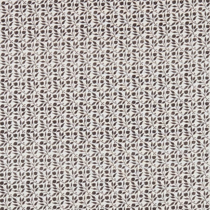 Rosehip Fabric - Black/Ecru - DM3P224488 - Morris & Co