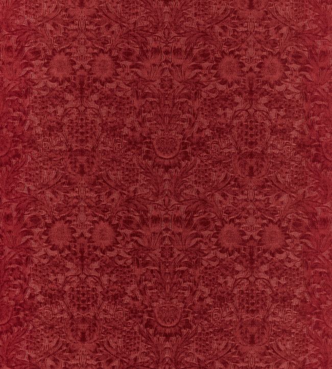 Sunflower Caffoy Velvet Fabric - Barbed Berry - 237284 - Morris & Co
