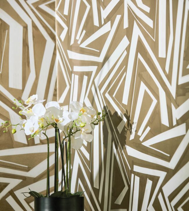Transverse Wallpaper - Bronze - HM7W112740 - Harlequin