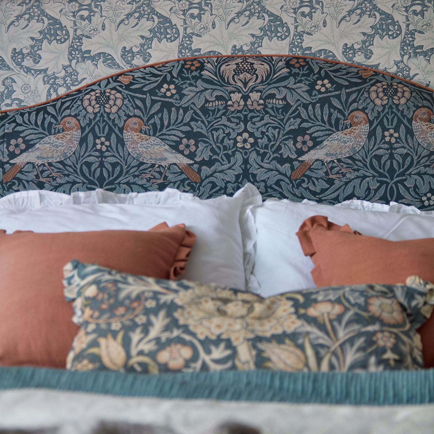 Trent Fabric - Woad Blue - 227026 - Morris & Co