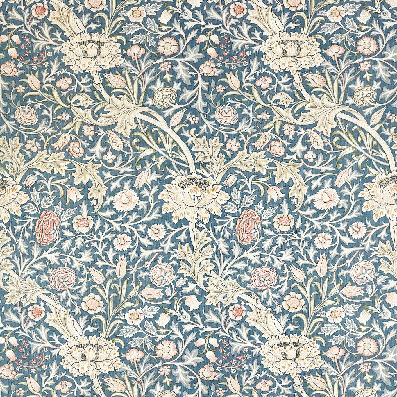 Trent Fabric - Woad Blue - 227026 - Morris & Co