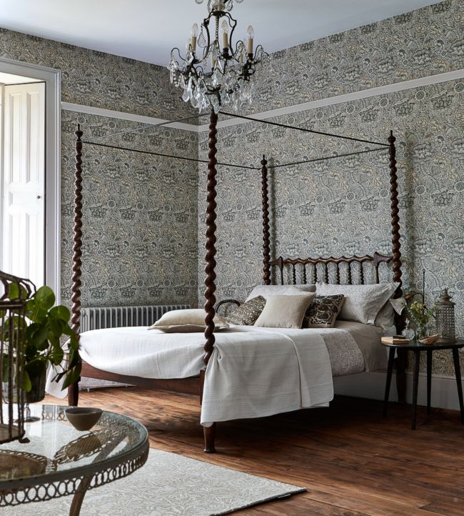 Wandle Wallpaper - Grey/Stone - 216423 - Morris & Co