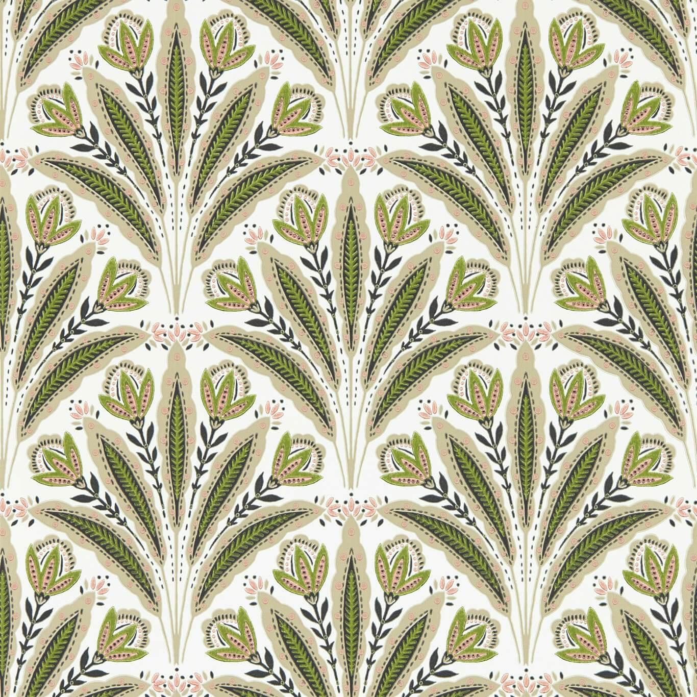 Attingham Wallpaper - Denim - Clarke & Clarke - W0193/02 - Premier Wallcovering