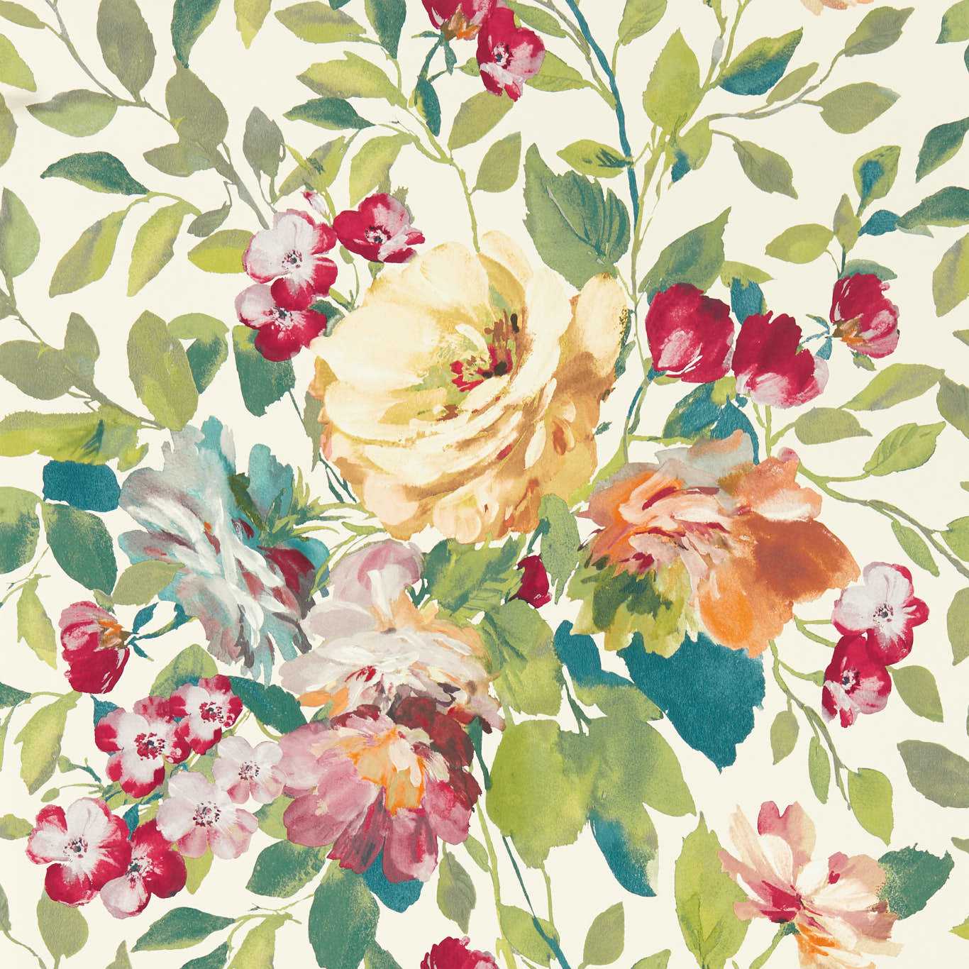 Bloom Wallpaper - Fuchsia - Clarke & Clarke - W0139/03 - Premier Wallcovering