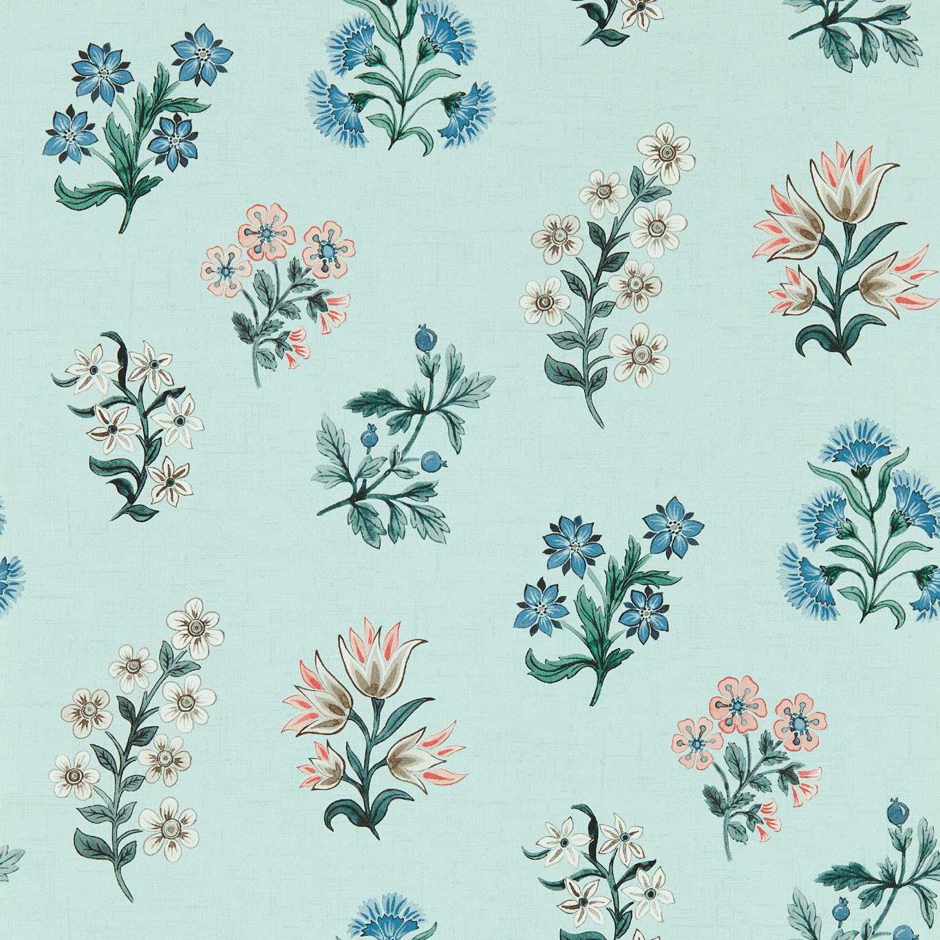 Leiden Wallpaper - Coral - Clarke & Clarke - W0194/02 - Premier Wallcovering