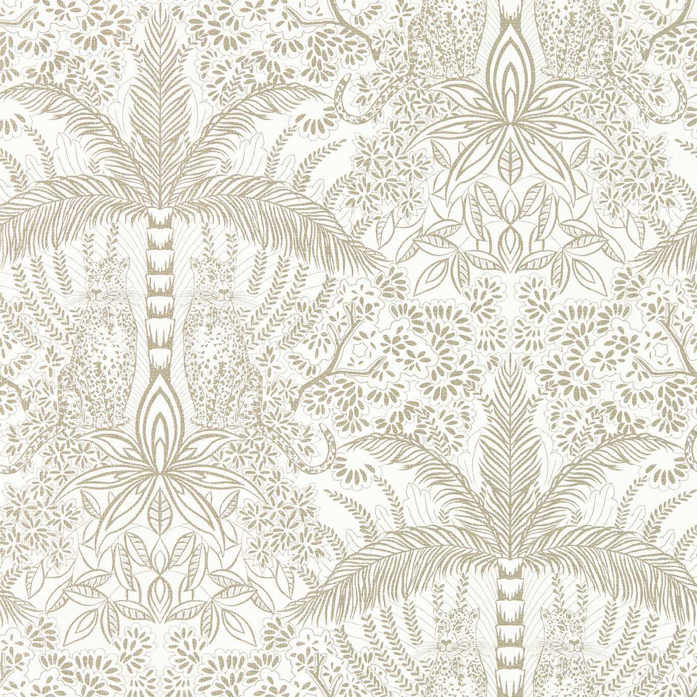 Leopardo Wallpaper - Antique/Noir - Clarke & Clarke - W0141/01 - Premier Wallcovering