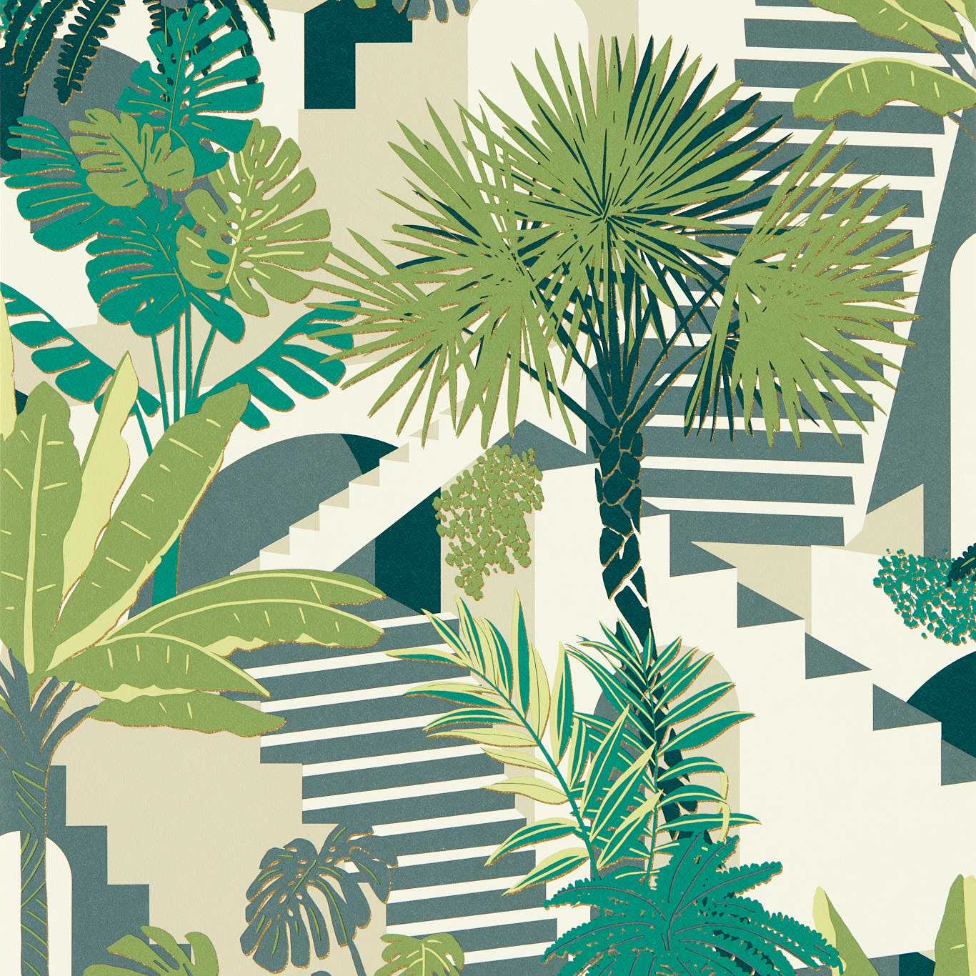 Malindi Wallpaper - Mineral/Blush - Clarke & Clarke - W0186/02 - Premier Wallcovering